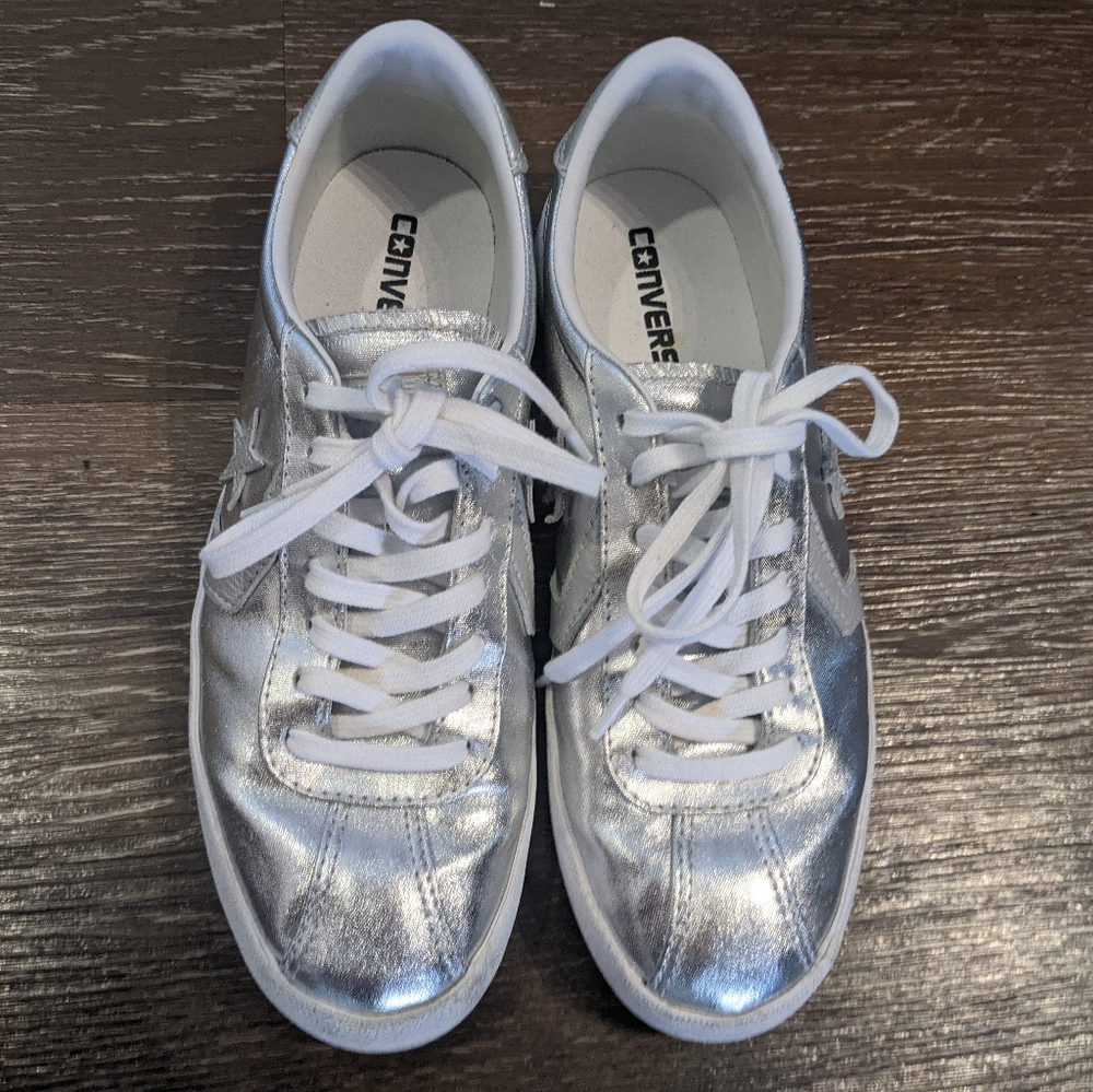 Silver Converse Sneakers